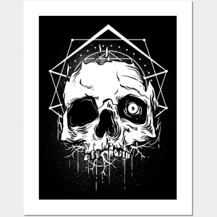 Sacred Geometry Skull Posters and Art